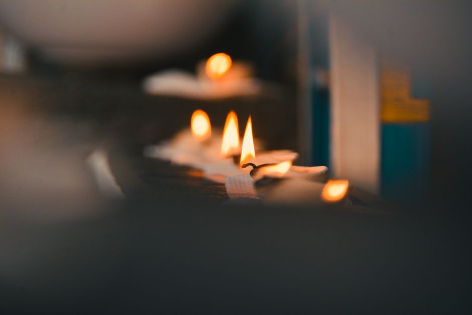 Tarjeta cuidados velas: memoria de quemado sin túneles